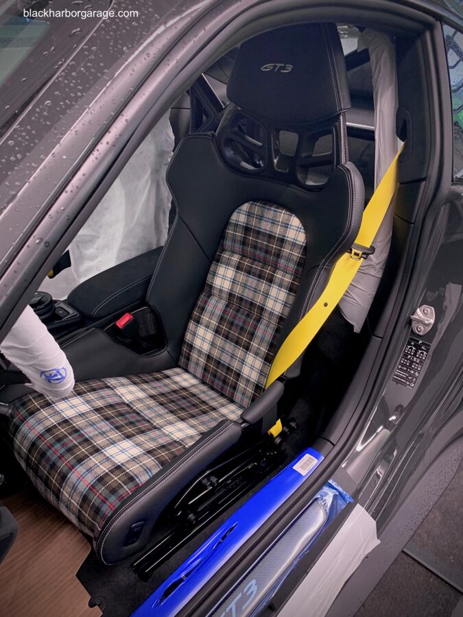 GT3 Seat Inserts Tartan brown/beige